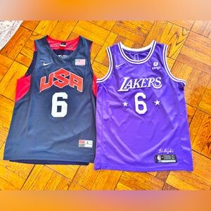 LeBron James Lakers and Team USA jersey set